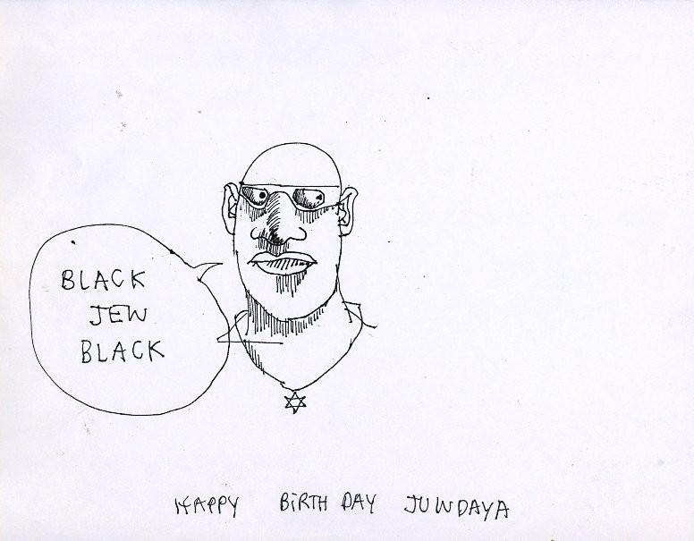 776x605 Mark Gonzales - Jew Drawing