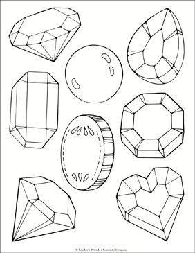 282x365 jewel and treasure coloring - Jewel Drawing