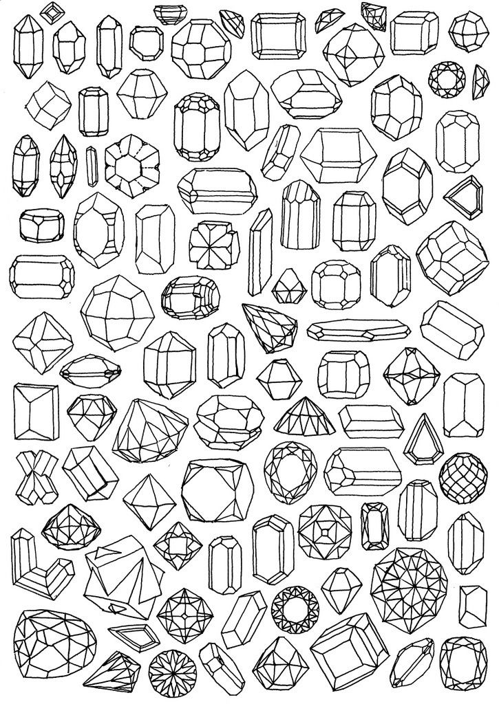 725x1024 jewels type art drawings, art, design - Jewel Drawing