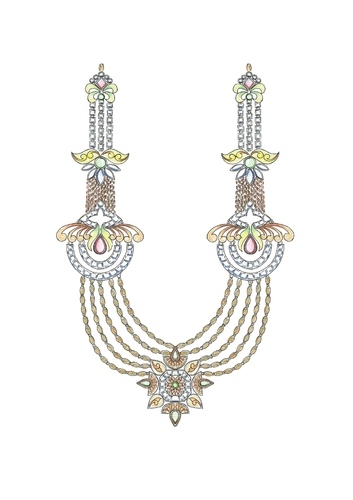 353x500 Jewelry Drawing - Jewellery Design Drawing