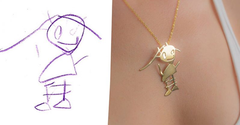 798x418 This Artist Is Turning Kid's Drawings Into Jewelry To Create - Jewelry Drawing