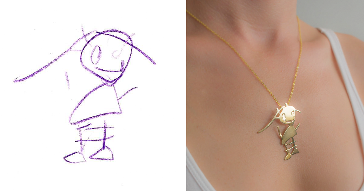 1200x630 children's drawings turned into jewelry to create timeless - Jewelry Drawing