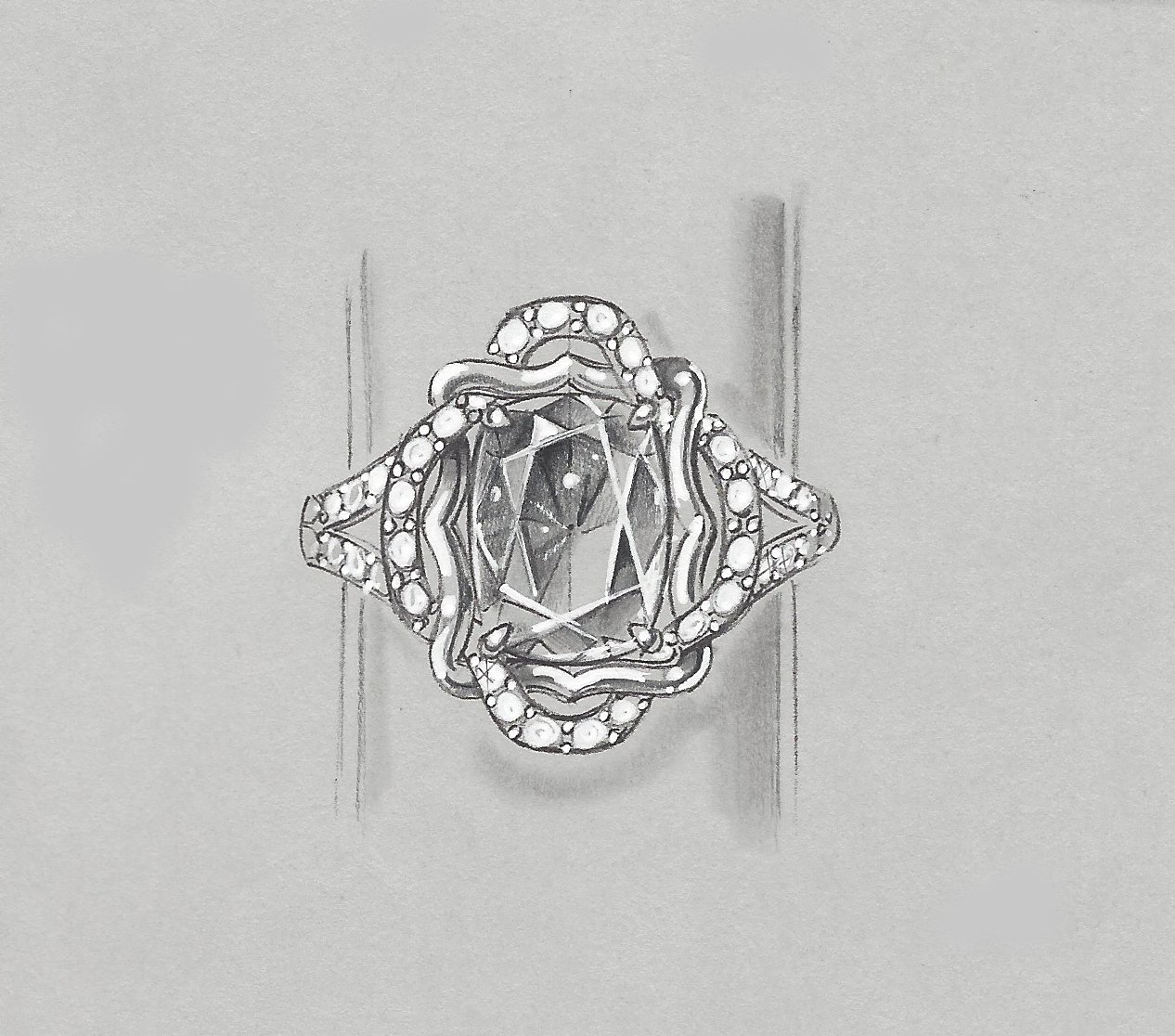 1266x1116 counter sketching color rendering with rotenier - Jewelry Drawing