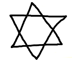 300x250 jewish star drawing - Jewish Star Drawing