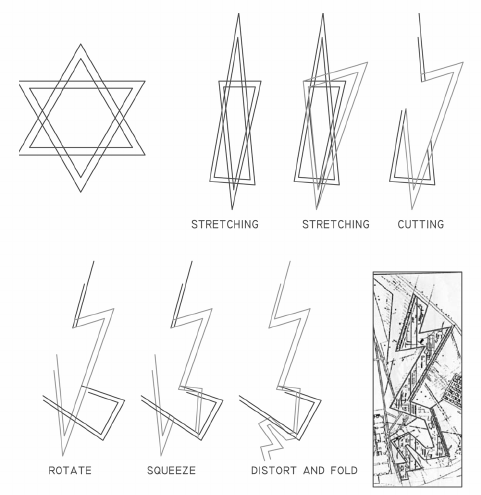 481x495 topological transformation of the star of david in the plan - Jewish Star Drawing