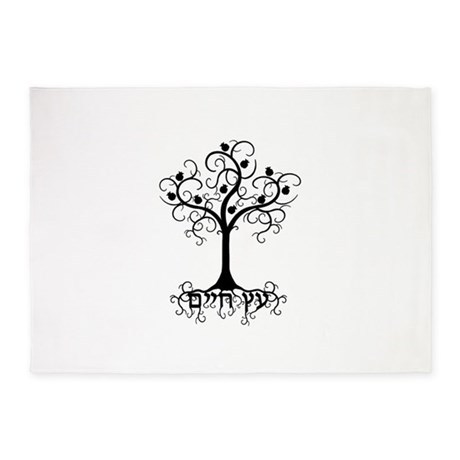 460x460 Jewish Area Rugs - Jewish Tree Of Life Drawing