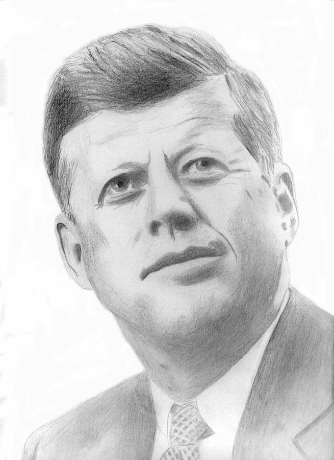 655x900 jfk drawing - Jfk Drawing
