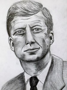 225x300 jfk drawings pixels - Jfk Drawing