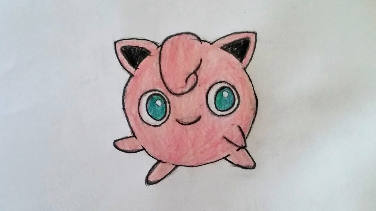 1280x720 How To Draw Jigglypuff From Pokemon Go Speed Drawing - Jigglypuff Drawing