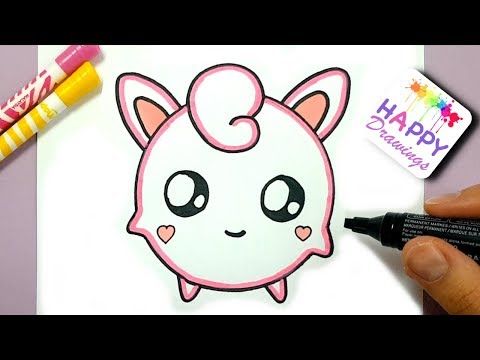 480x360 How To Draw Pokemon Jigglypuff Cute Step - Jigglypuff Drawing