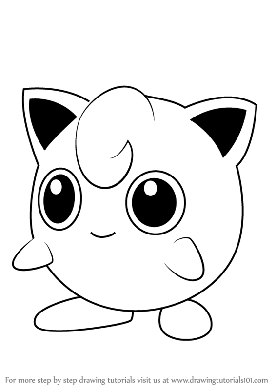 566x800 Learn How To Draw Jigglypuff From Pokemon Go - Jigglypuff Drawing