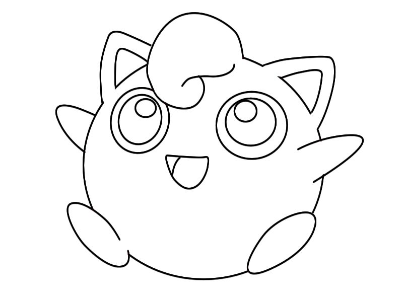800x600 How To Draw Jigglypuff Draw Central Drawings, Pokeball Cake - Jigglypuff Drawing