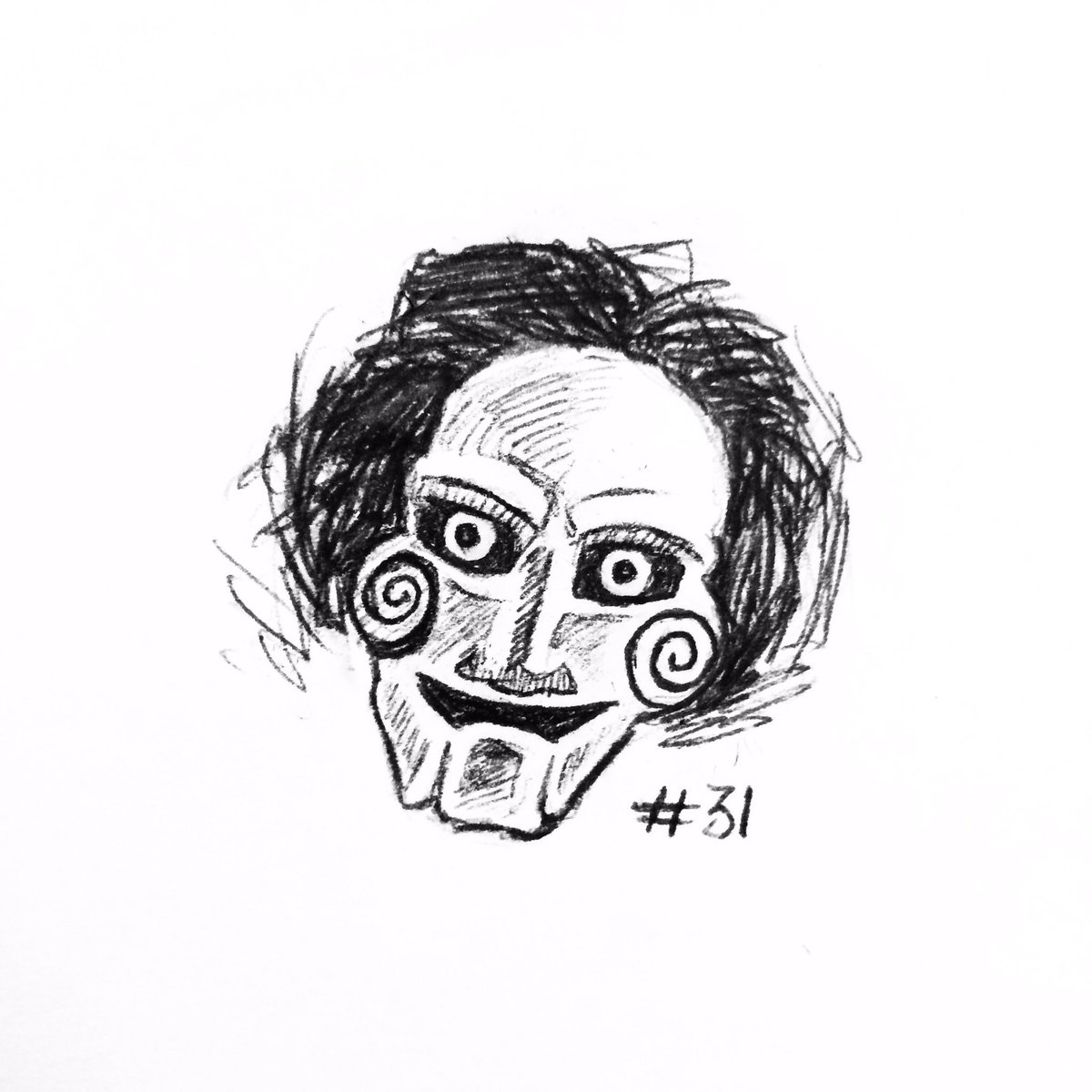 Jigsaw Drawing - Saw Horror Jigsaw Cartoon Movie Characters Drawing ...