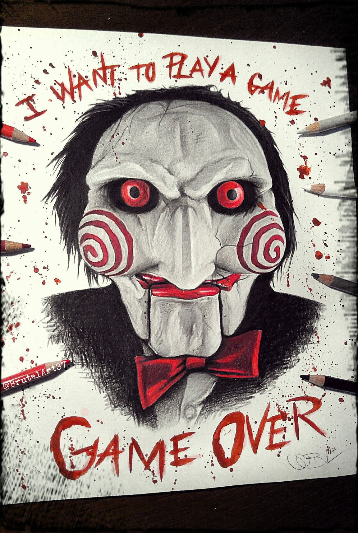 1152x1713 jigsaw drawing saw for free download - Jigsaw Puppet Drawing