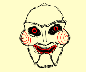 300x250 Lets Play A Game - Jigsaw Puppet Drawing