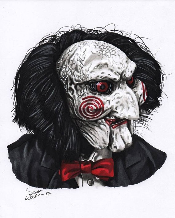 Jigsaw Puppet Drawing at PaintingValley.com | Explore collection of