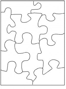 260x353 Free Printable Paper Craft Patterns And Templates Color And Draw - Jigsaw Puzzle Drawing