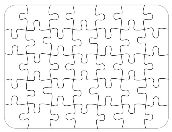 600x460 bare blank puzzle - Jigsaw Puzzle Drawing