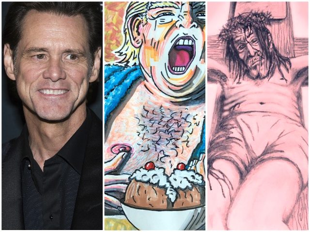 640x480 jim carrey shares jesus christ crucifixion art after posting - Jim Carrey Drawings