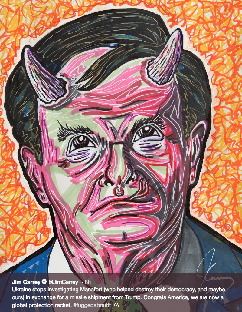 800x1030 jim carrey political paintings extra newsfeed - Jim Carrey Drawing...