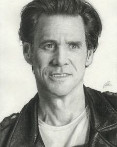 240x300 Original Jim Carrey Portrait Drawing - Jim Carrey Drawings