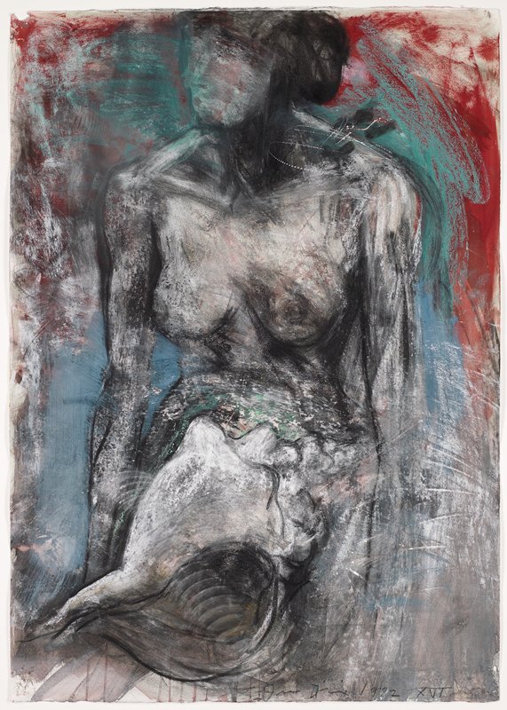 571x800 jessie with a shell xvib, jim dine mia - Jim Dine Drawings