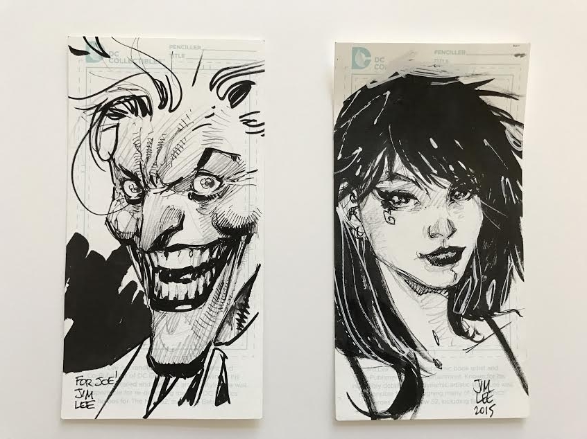 846x634 Jim Lee Joker And Death In J L's Jim Lee Comic Art Gallery Room - Jim Lee Drawing