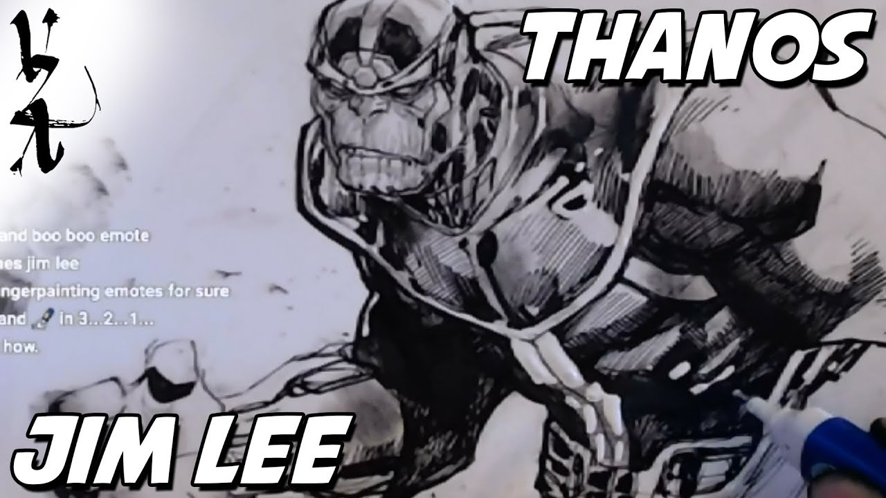 1280x720 Jim Lee Drawing Thanos - Jim Lee Drawing