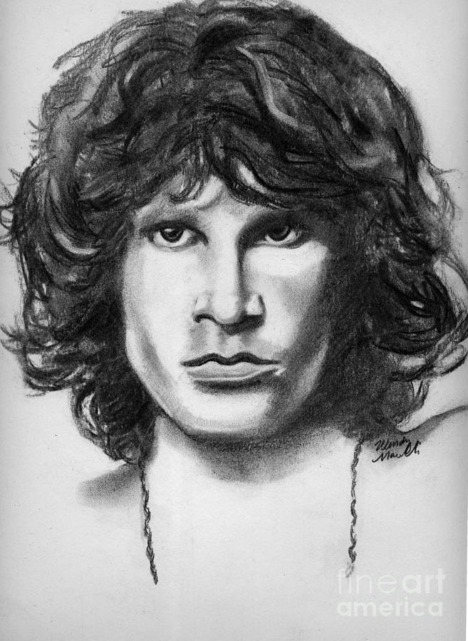657x900 Jim Morrison Drawing - Jim Morrison Drawing