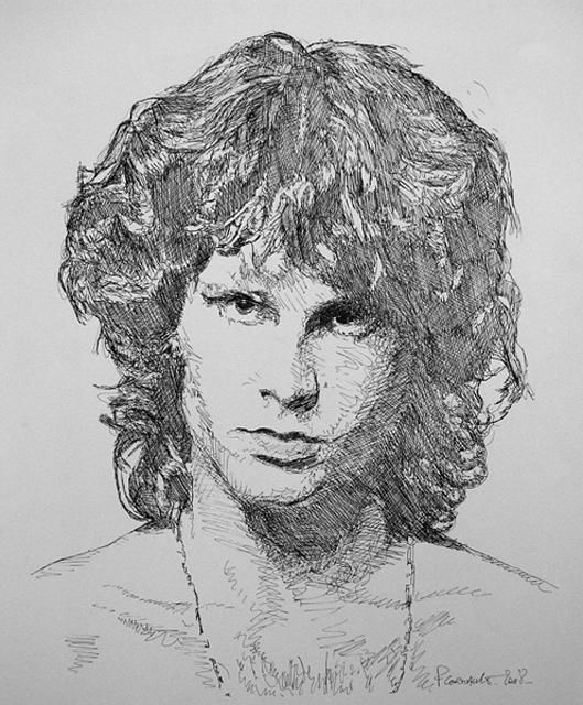 529x640 Jim Morrison - Jim Morrison Drawing