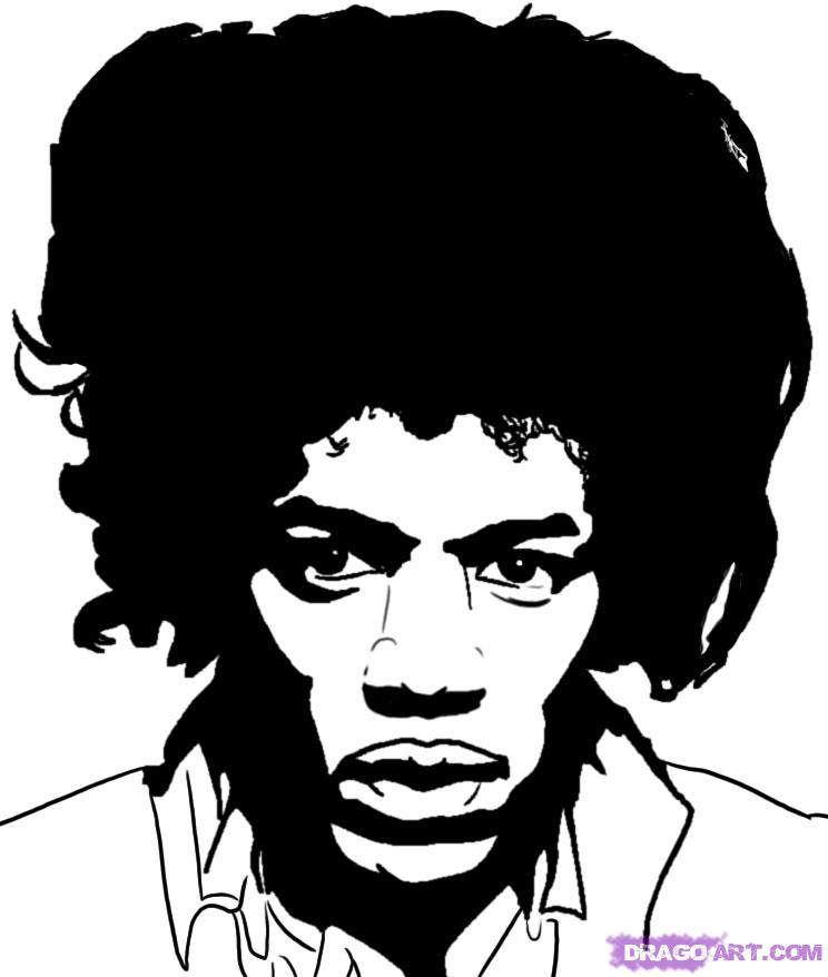 Jimi Hendrix Drawing at PaintingValley.com | Explore collection of Jimi ...