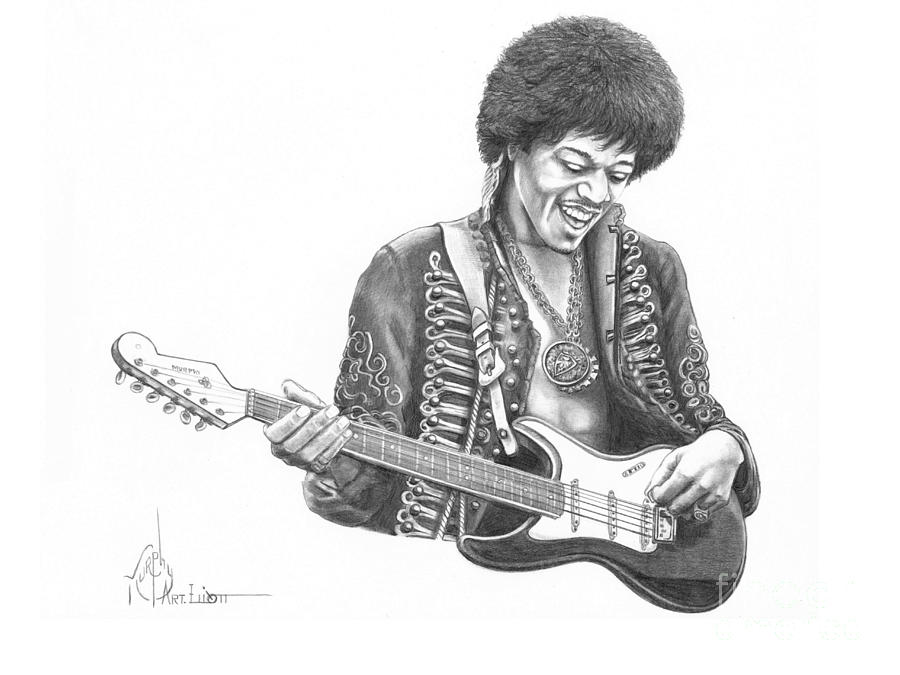 900x675 jimi hendrix drawing - Jimi Hendrix Drawing