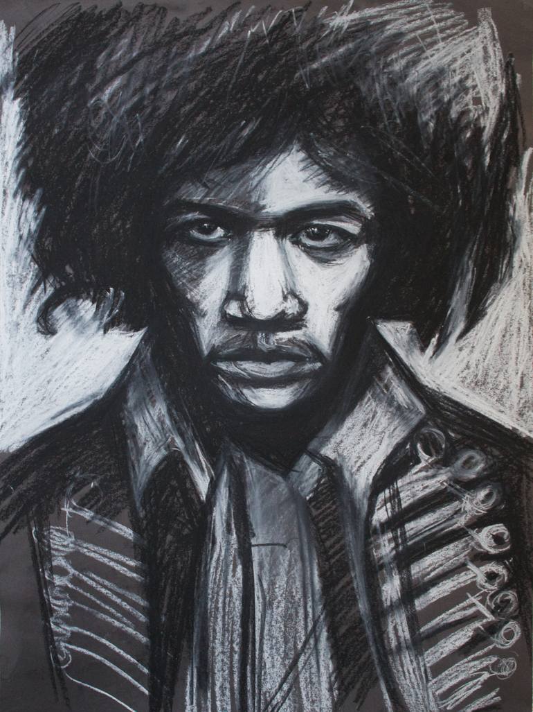 770x1027 jimi hendrix drawing - Jimi Hendrix Drawing