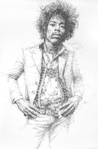 335x508 jimi hendrix - Jimi Hendrix Drawing