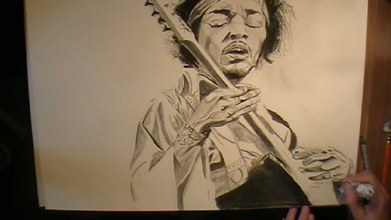 1280x720 Wsjr - Jimi Hendrix Drawing Tutorial