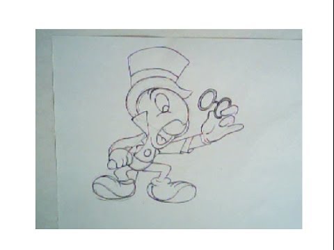 480x360 How To Draw Jiminy Cricket - Jiminy Cricket Drawing
