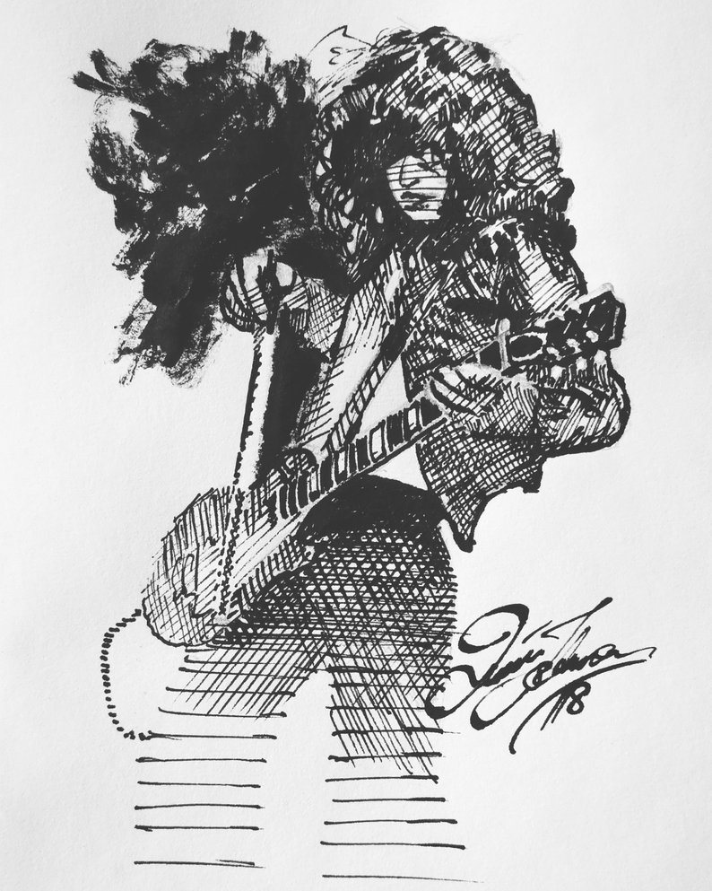 794x993 Jimmy - Jimmy Page Drawing