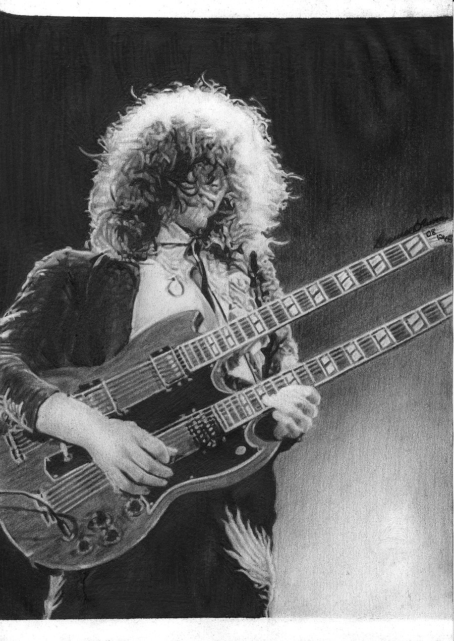 900x1269 Jimmy Page - Jimmy Page Drawing