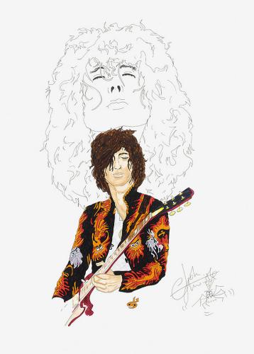 358x500 The Hypertext Who Jimmy - Jimmy Page Drawing