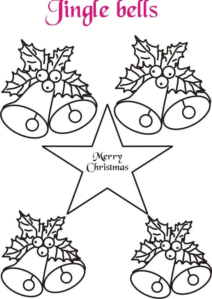 736x1036 christmas bells coloring pages lovely jingle bell drawing - Jingle Bell Drawing