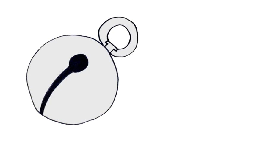 854x480 how to draw a jingle bell - Jingle Bell Drawing