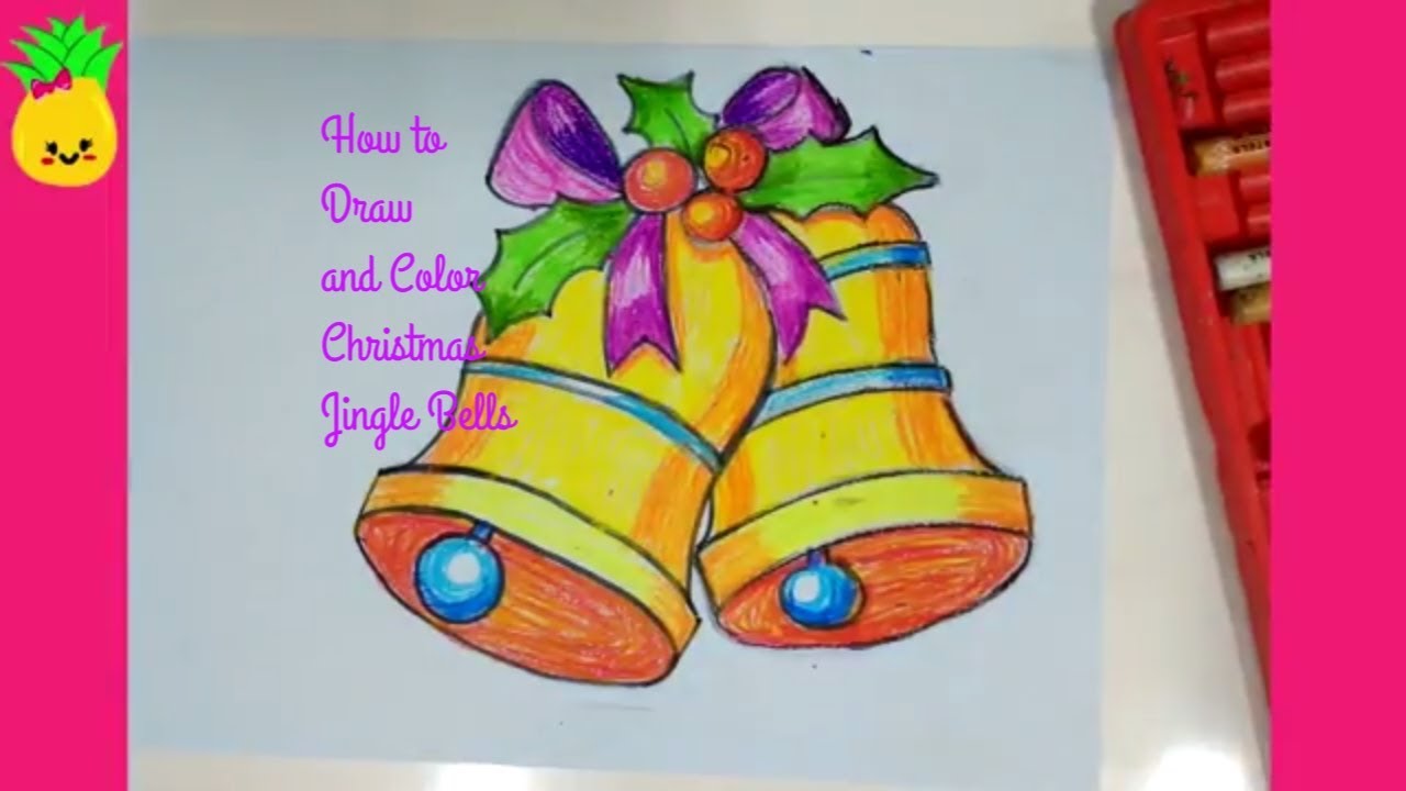 1280x720 how to draw jingle bells for christmas easy drawing tutorial - Jingle Bell Drawing