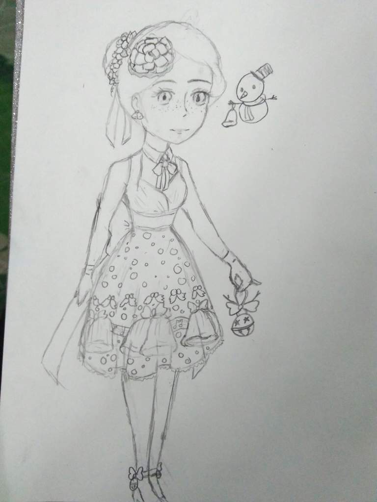 768x1024 my drawing based on jingle bell rock helix waltz - Jingle Bell Drawing