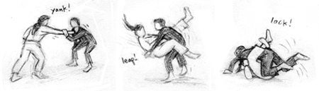 450x129 Mo' Jiu Jitsu Drawings Ellen Forney's Blog Archive - Jiu Jitsu Drawing