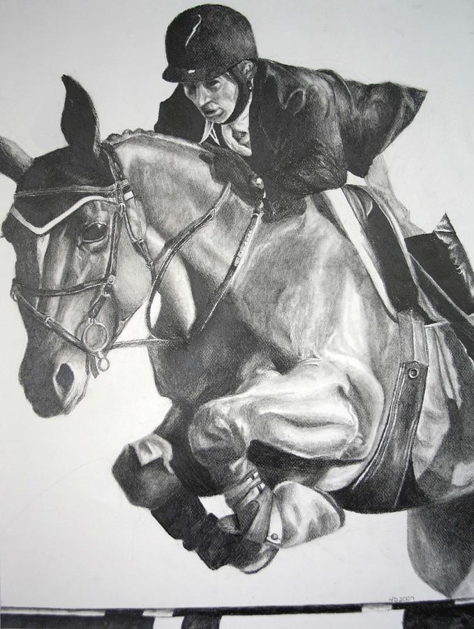 679x900 horse and jockey drawing - Jockey Drawing
