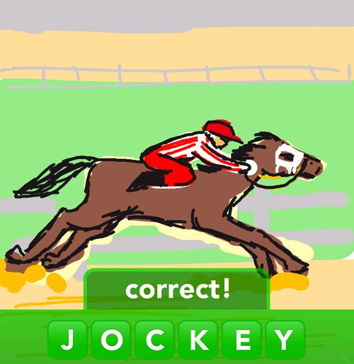500x515 jockey drawings - Jockey Drawing