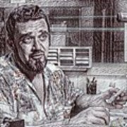 180x180 wolfman jack famous disc jockey drawing drawing - Jockey Drawing