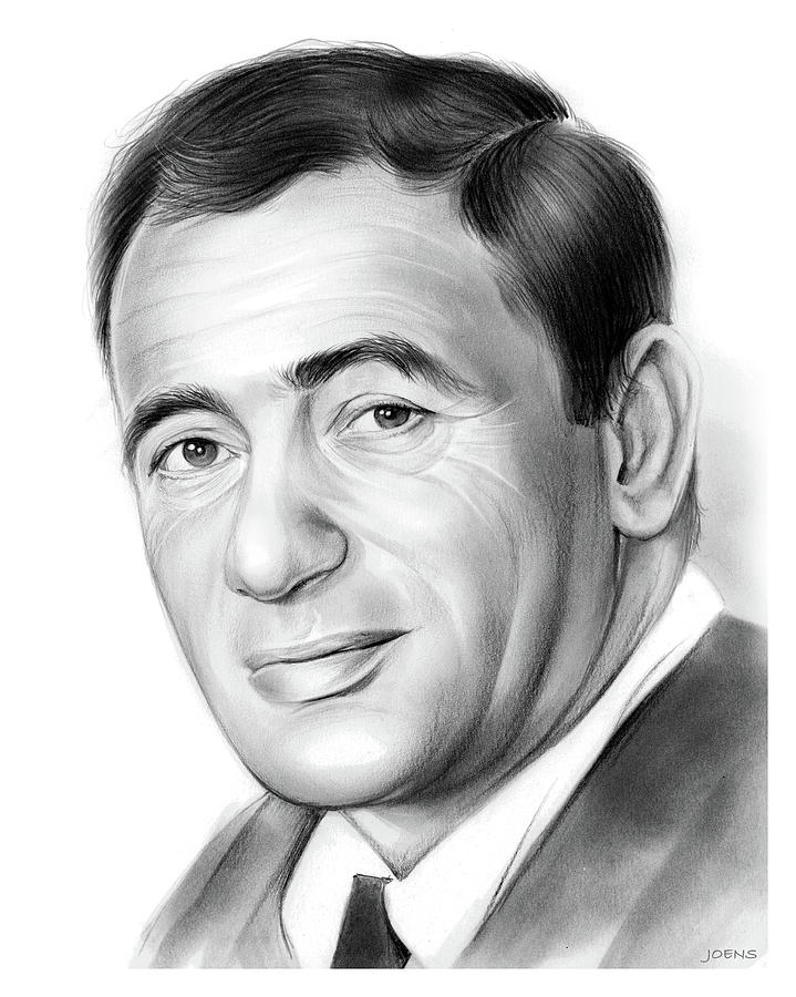 719x900 Joey Bishop Drawing - Joey Drawing