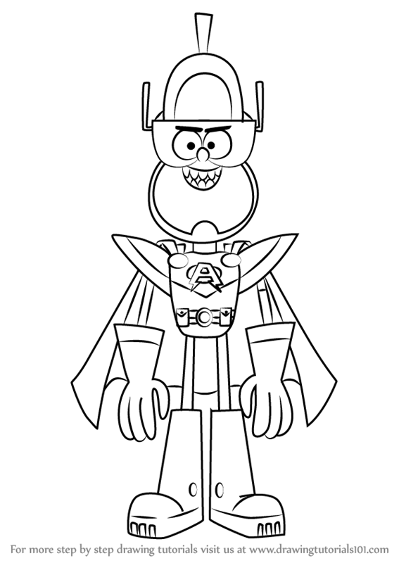 567x800 Learn How To Draw Joey Felt Powered Up From Atomic Puppet - Joey Drawing