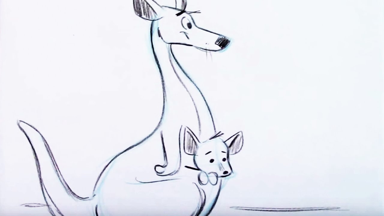 1280x720 How To Draw A Kangaroo And Joey - Joey Drawing